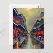 ザクォーフランスのデジタ絵画ルアート ポストカード (正面/裏面)