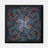 ザクジャク花磁石 マグネット (正面)