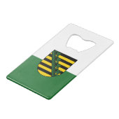 ザクセンのクレジットカードボトルオープナー国旗 クレジットカード栓抜き (正面アングル)