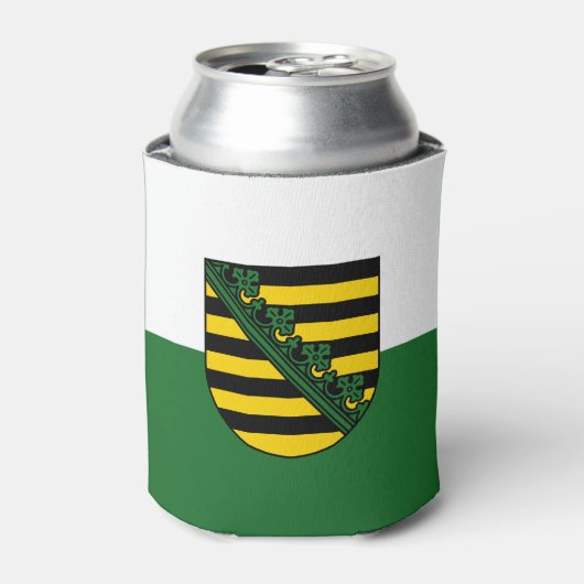 ザクセンクーラーボックス国旗 缶クーラー (缶正面)