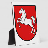 ザクセン下半袖（ドイツ）コート・オブ・アームズ フォトプラーク (側面)