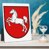 ザクセン下半袖（ドイツ）コート・オブ・アームズ フォトプラーク (側面)