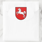 ザクセン下半袖（ドイツ）コート・オブ・アームズ 楕円形シール (バッグ)