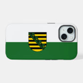 ザクセン州の旗 - Case-Mate iPhone 15ケース (裏面横)