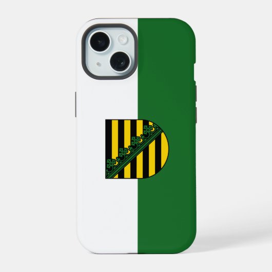ザクセン州の旗 - Case-Mate iPhone 15ケース (裏面)