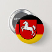 ザクセン州下部ボタンの国旗 缶バッジ (正面&裏面)