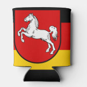 ザクセン州低クーラーボックス国旗 缶クーラー (裏面)