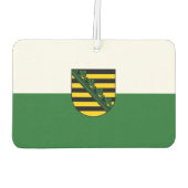 ザクセン州旗 カーエアーフレッシュナー (裏面)