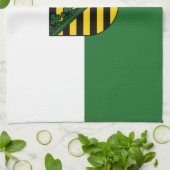 ザクセン州旗 キッチンタオル (折り畳み)