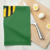 ザクセン州旗 キッチンタオル (四つ折り)