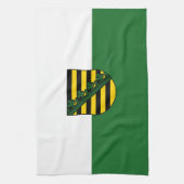 ザクセン州旗 キッチンタオル (縦)