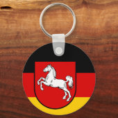 ザクセン州旗 キーホルダー (正面)