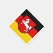 ザクセン州旗 スタンダードカクテルナプキン (角)