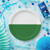 ザクセン州旗(ドイツ州) ペーパープレート (パーティー)