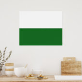 ザクセン州旗(ドイツ州) ポスター (キッチン)