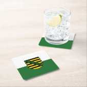 ザクセン広場紙コースター国旗 スクエアペーパーコースター (インサイチュ)