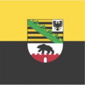 ザクセン・アンハルト・ビニール国旗のシール シール (正面)