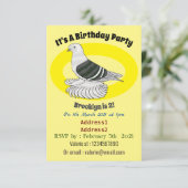 ザクセン・シールド鳩の漫画イラスト 招待状 (スタンド正面)