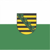 ザクセン・ビニール国旗のシール シール (正面)