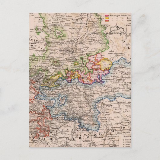 ザクセン、Anhalt ポストカード (正面)