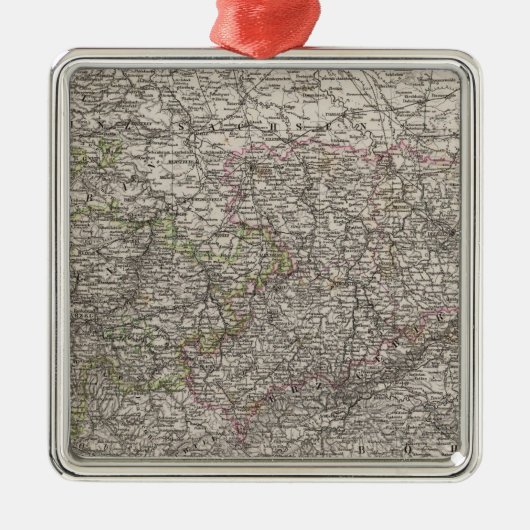 ザクセン、Thuringenおよび近隣諸国 メタルオーナメント (正面)