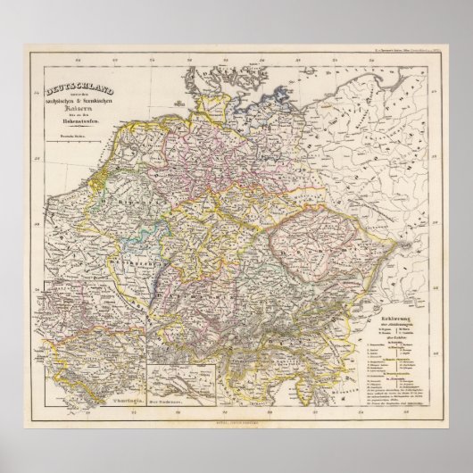 ザクソンのドイツ ポスター (正面)