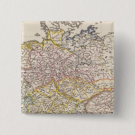 ザクソンの下のドイツ 缶バッジ (正面)