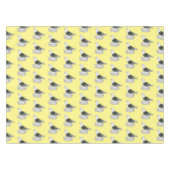 ザクソンシールドハト鳥の漫画イラストレーション テーブルクロス (正面(横))