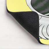 ザクソンシールドハト鳥の漫画イラストレーション マウスパッド (コーナー)