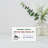 ザクソンシールドハト鳥の漫画イラストレーション 名刺 (スタンド正面)