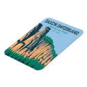 ザクソンスイス国立公園ドイツヴィンテージ マグネット (左側)