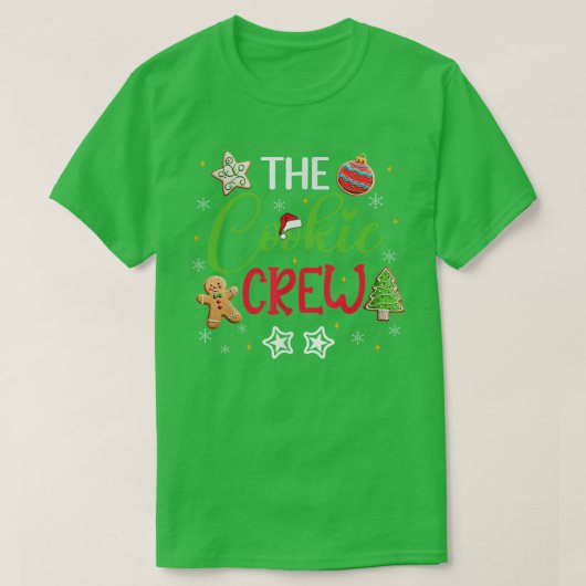 ザクッキークルークリスマスベーキングクッキーラバーキッズ Tシャツ (デザイン正面)