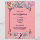 ザクラウンビューティフルパーソナライズされた紙 (裏面)