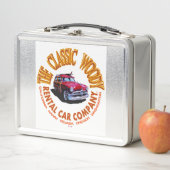 ザクラシックウッディレンタルカー会社ロゴVer2.0 メタルランチボックス (インサイチュ)