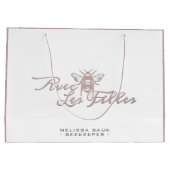 ザクラスビーキーパーコレクションハイブガーデントート ラージペーパーバッグ (裏面)