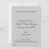 ザクラダグ（シルバー） 招待状 (裏面)