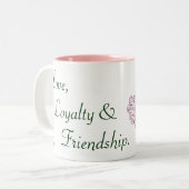 ザクラダグ（ピンク） ツートーンマグカップ (正面左)