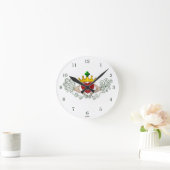 ザクラダグ（フルカラー） ラウンド壁時計 (ホーム)