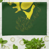 ザクラダグ(金ゴールド) キッチンタオル (折り畳み)