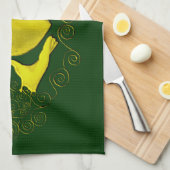 ザクラダグ(金ゴールド) キッチンタオル (四つ折り)