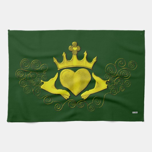 ザクラダグ(金ゴールド) キッチンタオル (横)