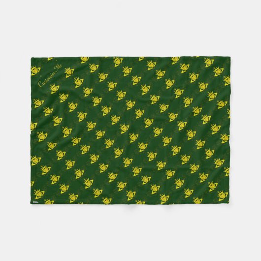 ザクラダグ(金ゴールド) フリースブランケット (正面(横))