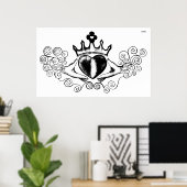 ザクラダグ(黒) ポスター (ホームオフィス)