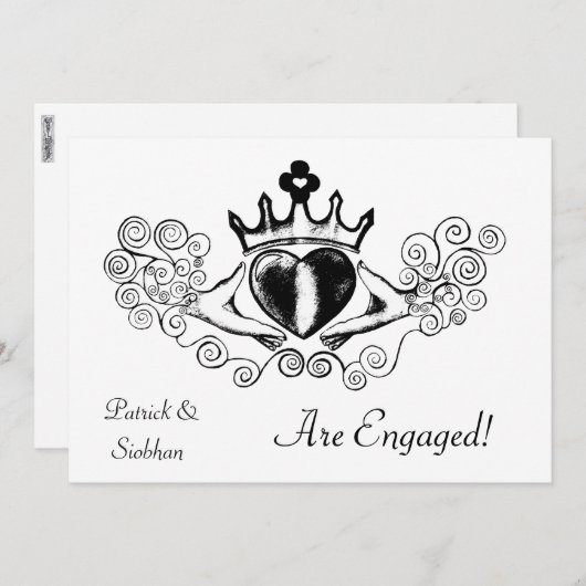 ザクラダグ（黒） 招待状 (正面/裏面)