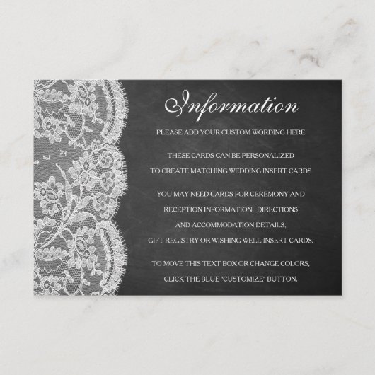 ザクラックボード&レース結婚ズコレクション エンクロージャーカード (正面)