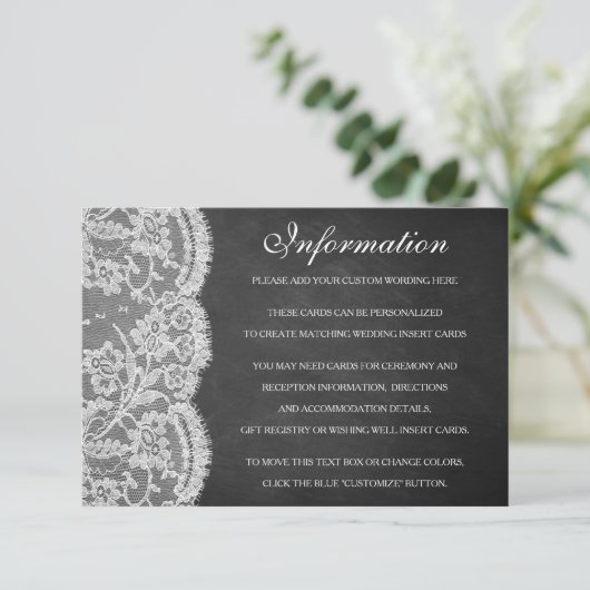 ザクラックボード&レース結婚ズコレクション エンクロージャーカード (スタンド正面)