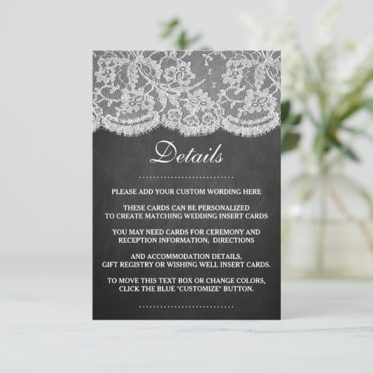 ザクラックボード&レース結婚ズコレクション エンクロージャーカード (スタンド正面)