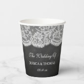 ザクラックボード&レース結婚ズコレクション 紙コップ (裏面)