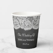 ザクラックボード&レース結婚ズコレクション 紙コップ (正面)