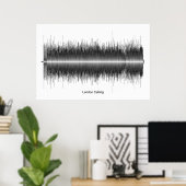 ザクラッシュロンドンSoundwave Artを呼び出す ポスター (ホームオフィス)